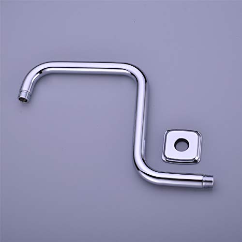 TRUSTMI 13 Inch Shower Arm with Flange S Shape Shower Head High Rise