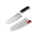 Sabatier Forged Triple-Riveted Stainless Steel Nakiri Knife with EdgeKeeper Self-Sharpening Sleeve, 5-Inch