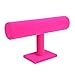 Gotd Velvet Jewelry Towers Rack Bracelet Necklace Stand Organizer Holder Display, Holder only (Hot Pink)