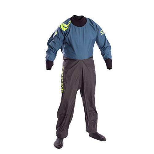 Typhoon Kids Youth Junior Rookie Drysuit Dry Suit Neoprene Seals Grey/Teal. Breathable - Thumbnail 7