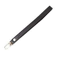 Misright Replacement Leather Wrist Strap Faux Clutch Wristlet Purse Keychain Bag Accessories (Black)