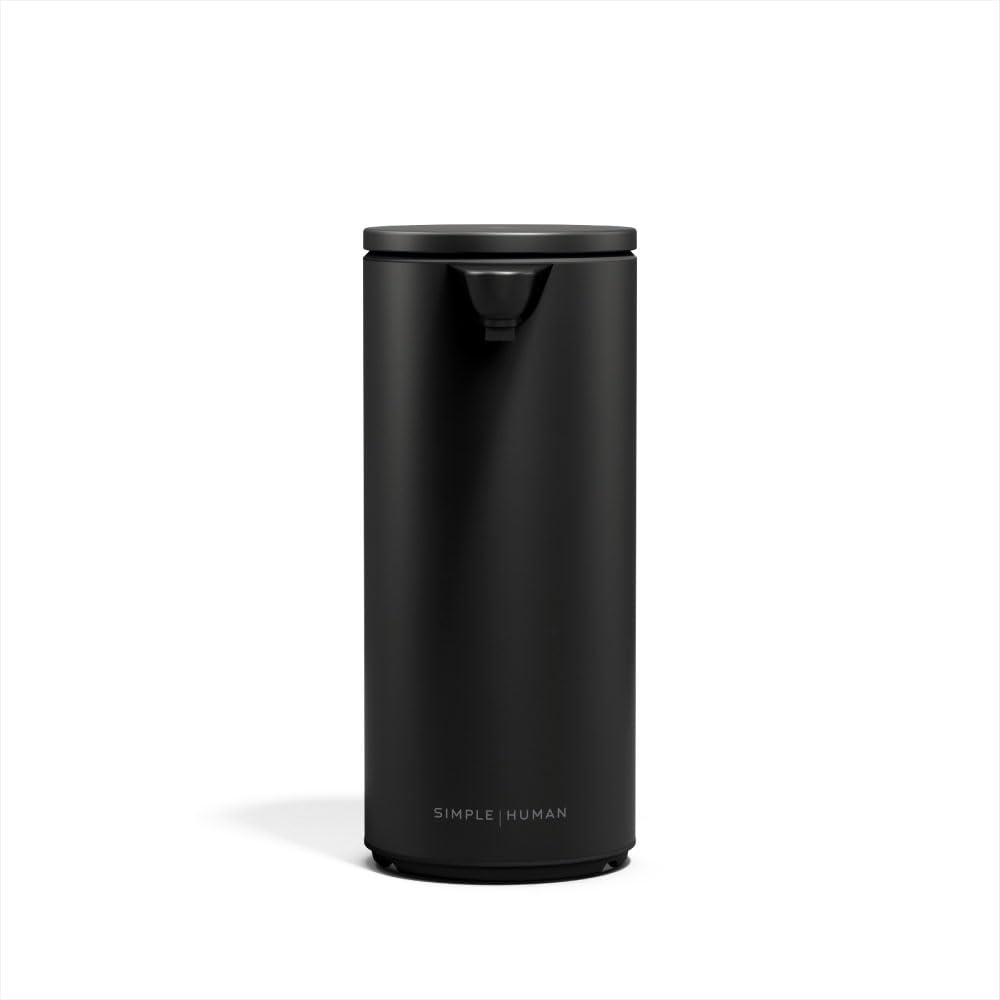 Photo 1 of simplehuman 9 oz. Touch-Free Automatic Rechargeable Sensor Pump, Matte Black Stainless Steel, New