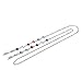 HUA JU Eyeglass Chains for Women Girl Glasses Beaded Reading Glasses Cords Sunglasses Holder Strap Lanyards Eyewear Retainer(Silver)
