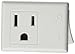 Leviton 15 Amp, 125-Volt AC 3-Wire Grounded Switch Tap with ON/OFF Button, 1470-W, White