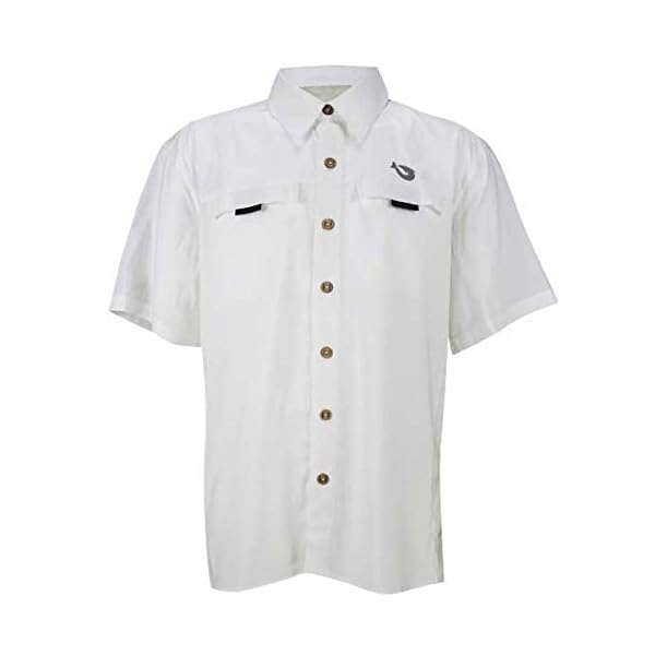Mojo Mr. Big Short Sleeve White Men's 3XLarge Performance Fishing