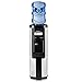 Costway 5 Gallon Water Cooler Dispenser Top Loading Stainless Steel Freestanding Water Dispenser w/Hot and Cold Water (Black)
