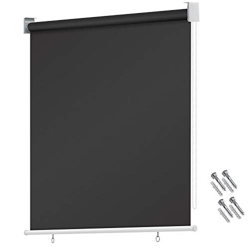 KESSER® Senkrechtmarkise Vertikalmarkise Balkonmarkise 160 x 240 cm Sichtschutz Sonnenschutz Seitenrollo Beschattung…