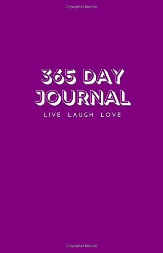 365 Day Journal - Live Laugh Love: Blank DOT GRID Undated Daily Diary | One Year Journal | A Page A Day | Magenta Minimalist Design | Purse Size - Ideal Gift for Women