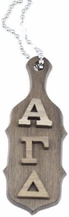 Alpha Gamma Delta Round Paddle Keychain