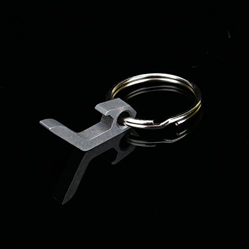 Filfeel Bottle Opener 2pcs Stainless Steel Corkscrew Keychain Beer Opener Outdoor Barbecue