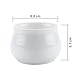 T4U Inch Ceramic White Collection NO.31 Succulent Plant Pot/Cactus Plant Pot Flower Pot/Container/Planter Package 1 Pack of 3