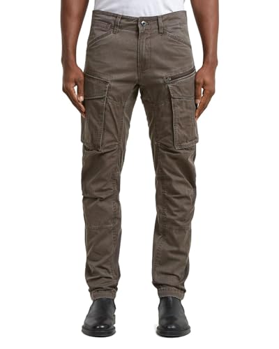 G-Star Men's Rovic Zip 3D Regular Tapered Pants, Size: 35/32, Color Brown