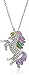 Persona Model Agency Unicorn Necklace - Rainbow Unicorn Necklace - Sterling Silver with Swarovski Elements
