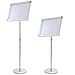 Yescom Display Vertical/Horizontal View Adjustable Pedestal Sign Holder Stand w/ Telescoping Post & Easy Open Snap Frame for 11x17
