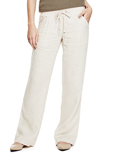 guess linen drawstring pants