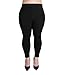 Zerdocean Women's Plus Size 100% Cotton Fleece Lined Thermal Full Length Leggings