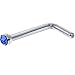 Body Candy Stainless Steel 1.57mm Blue Accent Micro L Shape Nose Stud Ring 20 gauge
