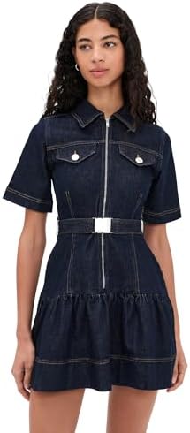 STAUD Women's Rocco Mini Dress, Earth, 0 at Amazon Women's Clothing store