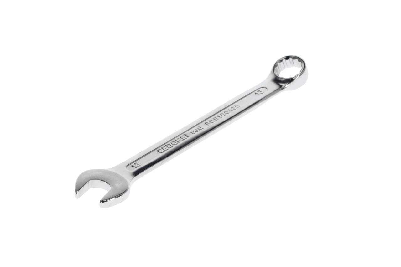 Gedore Red Combination Spanner SW 13 mm Matt Satin Finish Chrome Vanadium Steel Silver