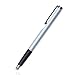 TruGlide Pro Universal Stylus Mesh Fiber Fine Point Stylus Pen for All Capacitive Touchscreen Smartphones and Tablets (Silver with Replaceable Black Microfiber Tip)