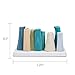 CHIVE - Pooley 2, Ceramic Flower Vase, 8-Tube Shape (Steel Blue)