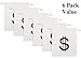 Bonison Halloween Money Sign Candy Bag Sack with Dollar Mark, Perfect for Kids, Teens Trick and Treat. (Money Bag 6 Pc)