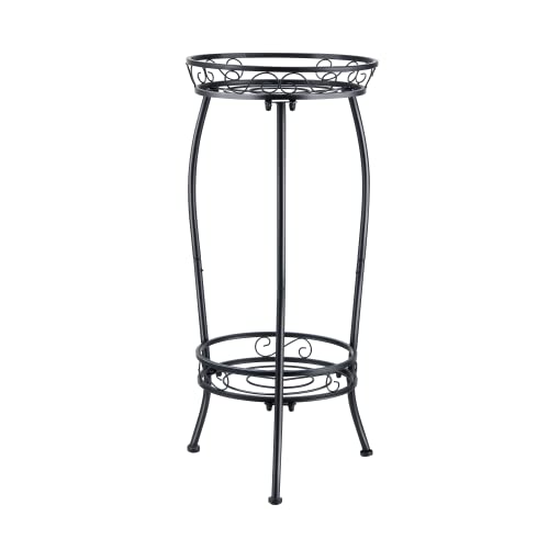 Plant Stand Indoor, Honadar 27" Tall Metal Plant Pot Holder, 2 Tier