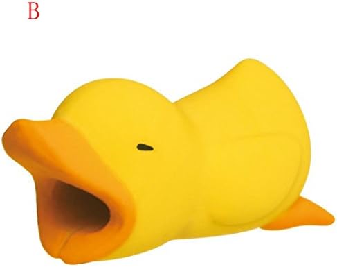 Jintime USB Cable Cord Protector Cute Animal Cable Bite Prevents Cable from Disconnect,Phone Accessory Protects Cable Winder Organizer 1.5 * 2 * 40 mm