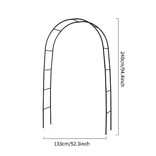 Rosenbogen, 240x133x38cm, Metall Pergola, Torbogen Rankgitter Gartenbogen Rankhilfe Rankgestell Rosengitter Rankhilfe… – Bild 7