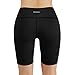 ODODOS Women's Smocked Waist Yoga Shorts, Shirred High Waist Tummy Control Running Workout Biker Shorts-9