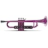 Classic Cantabile MardiBrass ABS Kunststoff Trompete – Perinet-Ventile – 510g leicht – Bohrung: 11,6 mm – inkl. Mundstück und Gigbag – lila