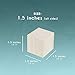 Wooden Cubes - 10-Piece Large Solid Wood Square Blocks - Natural Unfinished Blank Wood Cubes for Math, Puzzle Making, DIY Crafts Projects - 1.5 x 1.5 x 1.5 Inches