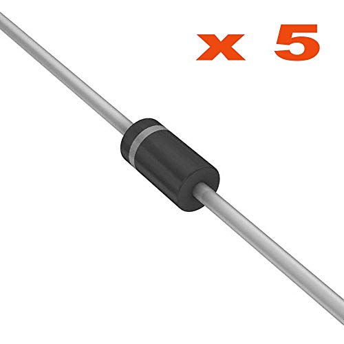 FAIRCHILD SEMICONDUCTOR 1N4001 DIODE, STANDARD, 1A, 50V, DO-41 (5 pieces)
