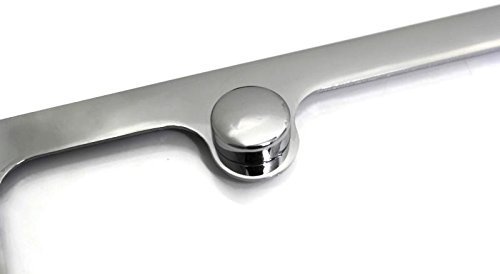 Infiniti M45 License Plate Frame Number Tag Rotary Engraved Chrome Plated Brass (Certified Refurbished) - Thumbnail 2
