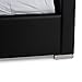 Baxton Studio Bianca Modern Bed with Tufted Headboard, Queen, Black