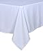 Utopia Kitchen Rectangle Table Cloth 1 Pack [60x126 Inches, White] Tablecloth Machine Washable Fabric Polyester Table Cover for Dining, Buffet Parties, Picnic, Events, Weddings and Restaurants
