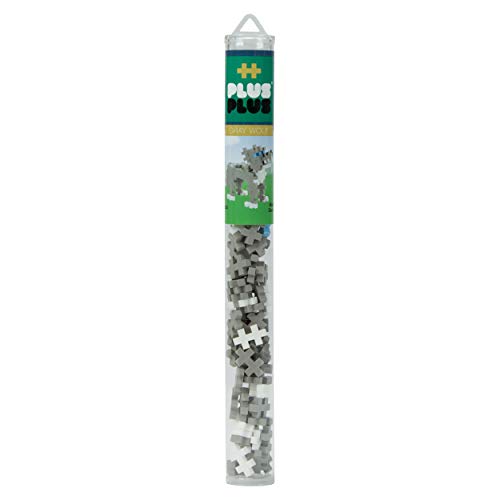 PLUS PLUS - Mini Maker Tube - 70 pc - Gray Wolf