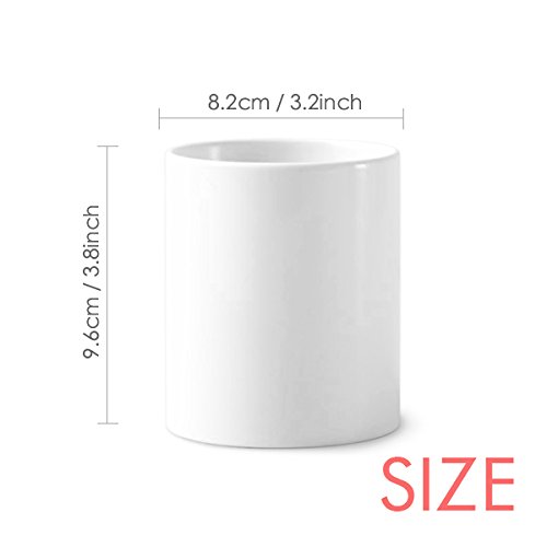 Cherimoya Fruit Name Foods Toothbrush Pen Holder Mug White Ceramic Cup 350ml