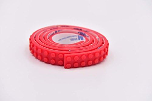 Red LegoMe Lego Tape Roll for Building Nimuno Loops Compatible Baseplate Self Stick Adhesive 3.26 Feet