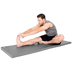 ProsourceFit Bi-Fold Folding Exercise Mat - Grey