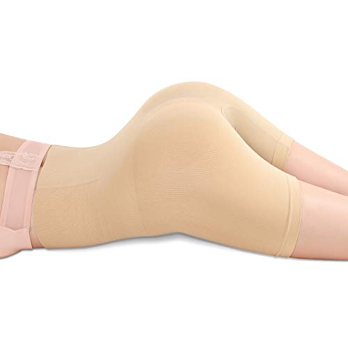 SKYFOXE Women's High Waisted Shapewear Shorts - Seamless Thigh Slimmers Shapewear -Tummy Control Shapewear Panties