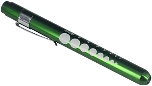 Pupil Gauge Reusable Penlight Pen Light Green Boxed