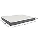 PETMAKER Orthopedic Dog Bed - 2-Layer 36x27-Inch Memory Foam Pet Mattress with Machine-Washable Sherpa Cover for Large Dogs up to 65lbs (Gray)