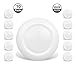 JULLISON 10 Packs 4 Inch LED Low Profile Recessed & Surface Mount Disk Light, Round, 10W, >600 Lumens, 3000K Warm White, CRI80, DOB Design, Dimmable, ETL Listed, White