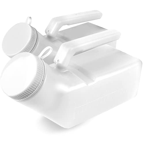 JJ CARE Urinals for Men 1000mL, Glow in The Dark Screw Cap Portable Urinal for Men for