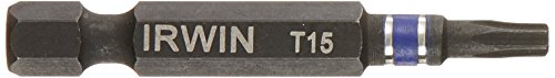 Irwin Tools 1837496 Impact Performance Series TORX T15 Power Bit, 2"