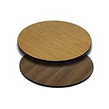 Offex 24'' Round Table Top with Natural or Walnut