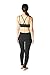 Womens Cotton Spandex Leggings by In Touch in Black, Large