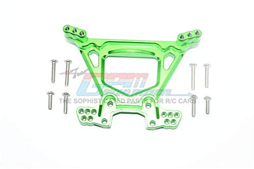 Traxxas Rustler 4X4 VXL (67076-4) Upgrade Parts Aluminum Rear Shock Tower - 1Pc Set Green