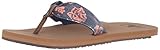 Reef Women's Scrunch TX Flip Flop, Navy Rose, 8 M US